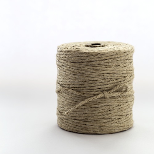 Very strong jute string, natural fibre for packaging or garden